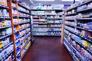 Selection of vitamins, supplements, tinctures, and personal care items, many locally and regionally made at Moonflower Community Cooperative in Moab