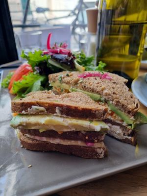 Club sandwich Perfect 🥰 at Soya Comptoir Bio in Paris