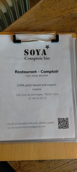  at Soya Comptoir Bio in Paris