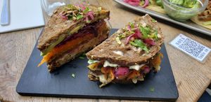 Club sandwich at Soya Comptoir Bio in Paris