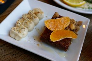 Carrot cake at Soya Comptoir Bio in Paris