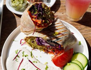 Falafel Wrap at Soya Comptoir Bio in Paris