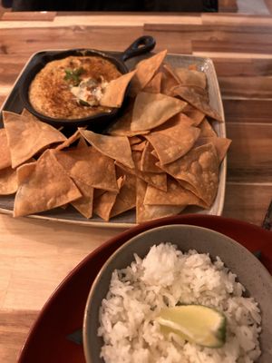 Nachos with cashew jalapeño cheez  at Vegan Street in Calgary