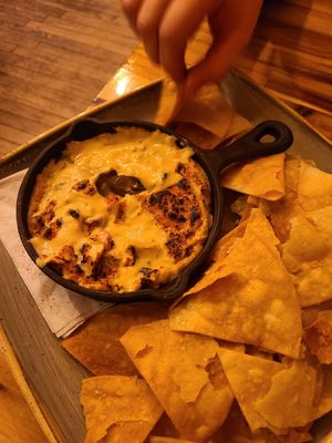 Jalapeño cheeze dip.  we can't get enough of this stuff (unfortunately only for dine-in) at Vegan Street in Calgary