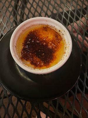 creme brulee at Vegan Street in Calgary