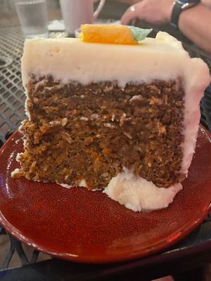 carrot cake at Vegan Street in Calgary