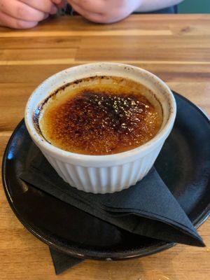 Crème brûlée  at Vegan Street in Calgary