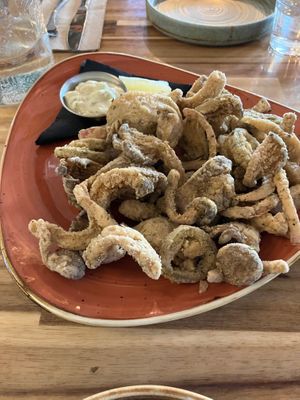 Kalamari mushrooms  at Vegan Street in Calgary