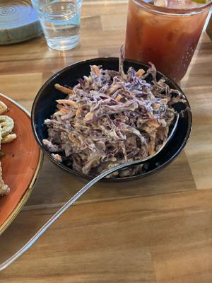 Side of slaw at Vegan Street in Calgary