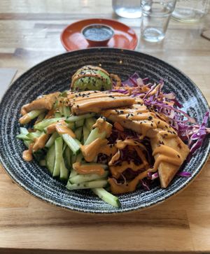 Sesame Ginger Noodle Bowl - 8/10  at Vegan Street in Calgary