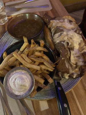 Beaf dip   at Vegan Street in Calgary