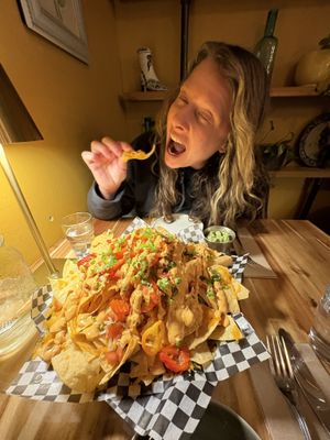 Deluxe nachos  at Vegan Street in Calgary