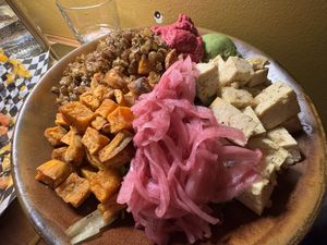 Macro salad  at Vegan Street in Calgary