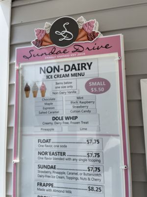 Vegan soft serve!  at Sundae Drive in Brookline