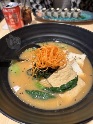 Vegan miso ramen  at Maki & Ramen - St James Quarter in Edinburgh