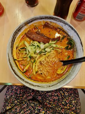 Tan Tan Ramen 🍜 (with vegan bacon)  at Maki & Ramen - St James Quarter in Edinburgh