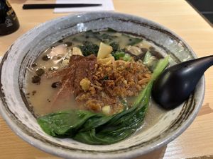 Black garlic ramen at Maki & Ramen - St James Quarter in Edinburgh