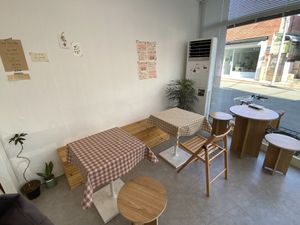 The seating area   at Free-D.E Bakery in Daegu