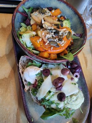 Seasonal salad with Brussels sprouts at Bij De Tuinman in Hilversum