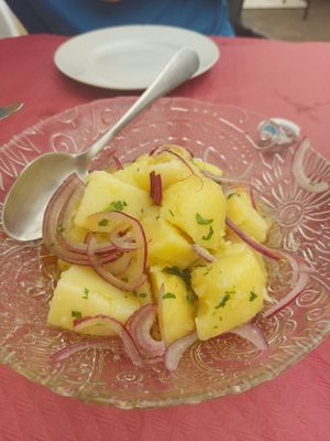 Potato salad at Casa Tino in Cadiz