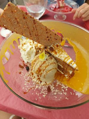 Vegan carrot cake at Casa Tino in Cadiz