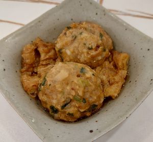 Steamed Vegan Beef Ball 芫茜山竹牛肉球 at Soo Good Vegan Restaurant - 好素純素餐廳 in Hong Kong Island