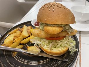 Vegan fish burger   at Soo Good Vegan Restaurant - 好素純素餐廳 in Hong Kong Island
