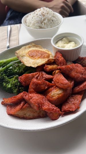 Movk roast pork (7) with excellent souce  at Soo Good Vegan Restaurant - 好素純素餐廳 in Hong Kong Island