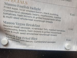 Vegan breakfast at Manon Gastro Bar & Bistro in Valletta