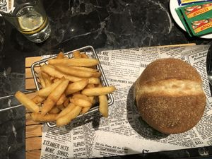 The vegan burger at Manon Gastro Bar & Bistro in Valletta