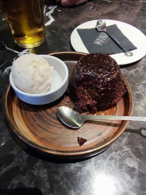 Vegan Date and Walnut Sticky Toffee Pudding at Manon Gastro Bar & Bistro in Valletta