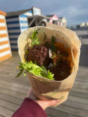 Acaraje wrap at Cumbia Kitchen - Cafe Bar in St Leonards