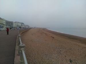 Cold misty January at Cumbia Kitchen - Cafe Bar in St Leonards