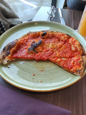 OMG this garlic and tomato bread is to die for at Luciano Bar & Bistro in Peterlee