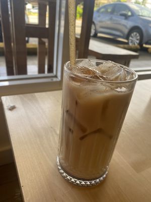 Oatmilk iced Chai  at Cafe Gudcha in Guam
