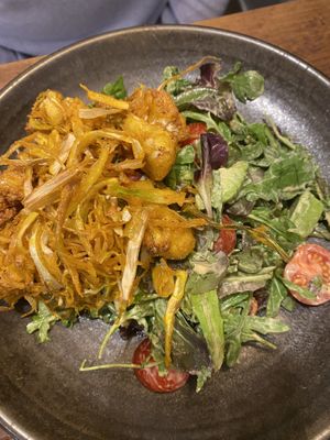 The honest avo with vegan bhaji  at Servd in Westport