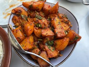 Small fried and herbed potatoes  at Ikrams in Konstanz