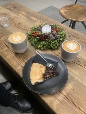 lattes  at Po Drodze in Warsaw