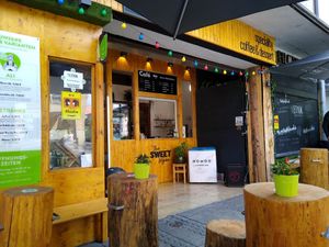 Outside at The Sweet Vegan in Nuremberg