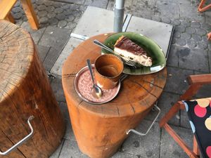 My vegan snack and coffee at The Sweet Vegan in Nuremberg