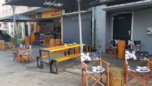Outside at The Sweet Vegan in Nuremberg