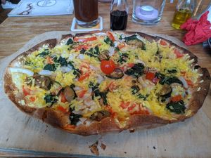 Flammkuchen at Melange in Bad Wildbad