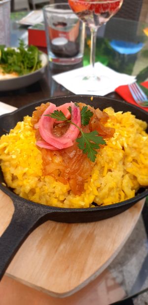 Vegane Kässpätzle at Melange in Bad Wildbad