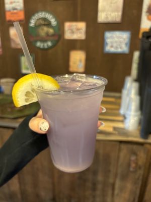 vodka huckleberry lemonade   at Sunflower Cafe in West Glacier