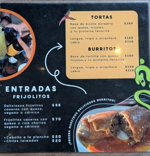 Menu April 2025 page 1/3 at La Ambivalencia Taquería in Guadalajara