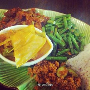 Vegan Nasi Campur  at Permai Village Cafe Vegetarian Delights in Penang