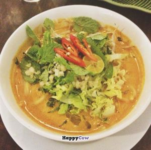 laksa jahor  at Permai Village Cafe Vegetarian Delights in Penang