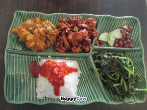 Delicious nasi lemak. at Permai Village Cafe Vegetarian Delights in Penang