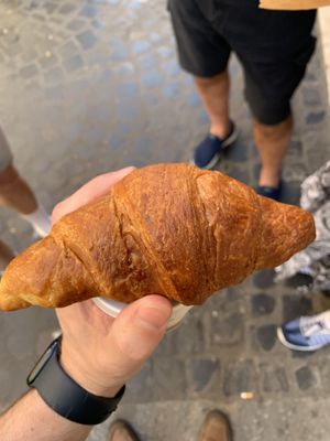Vegan croissant   at Trecaffè in Rome