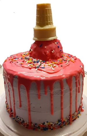 Cake at Yes It's Really Vegan Bakery in Beech Grove